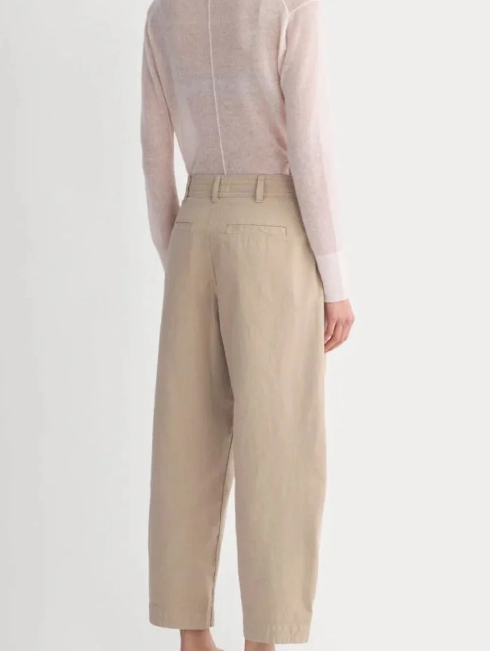 Everlane Mid Rise Wide-Leg Women's Barel Ankle Pantssummer Comfy Sz 2 Preppy